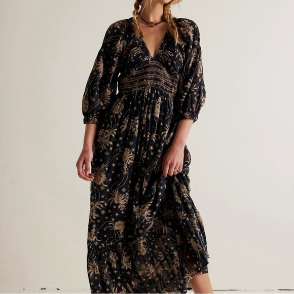 Free People Dresses & Skirts - Free People Golden Hour NWT maxi dress women’s size large